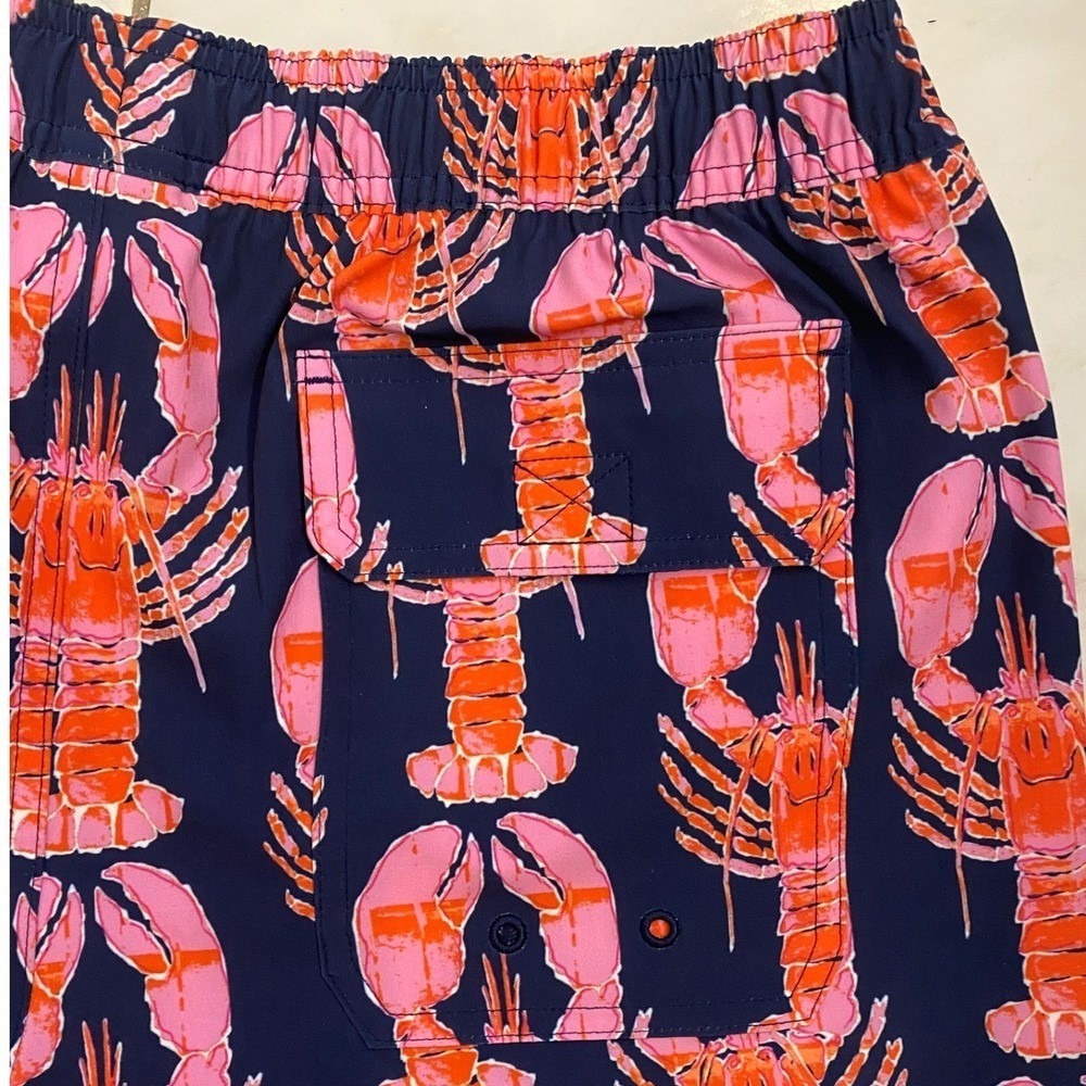 Vineyard Vines Men's Printed Chappy Trunks Lobster Navy 7"- S NWT - Picture 5 of 13